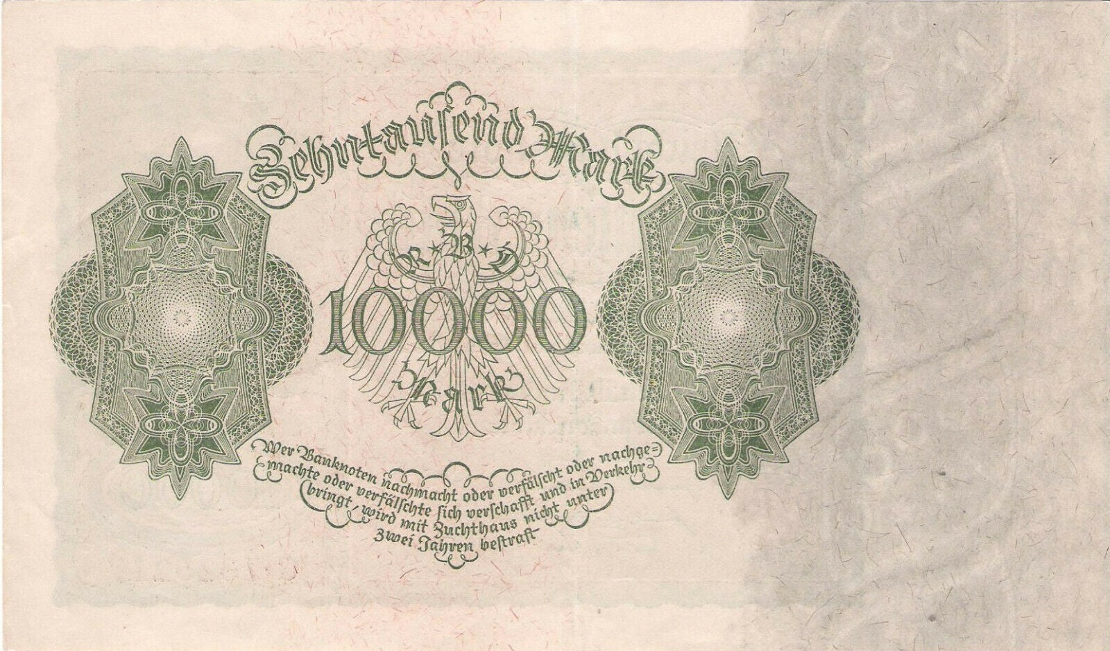Germany P-71 10000 Marks 1922 VF—Dürer—Hyperinflation