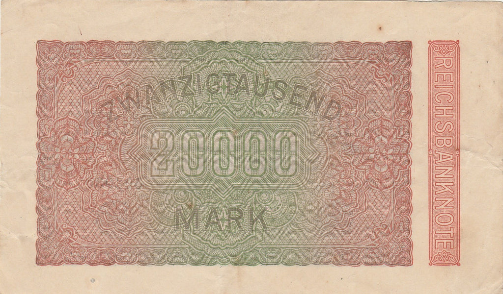 Germany P-85 20000 Marks 1923 VF—Hyperinflation—Star—Reichsbank