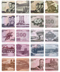 Corea Juego de 10 piezas conmemorativas P-CS9 a P-CS18 2012 2013 UNC Centenario del Gran Líder