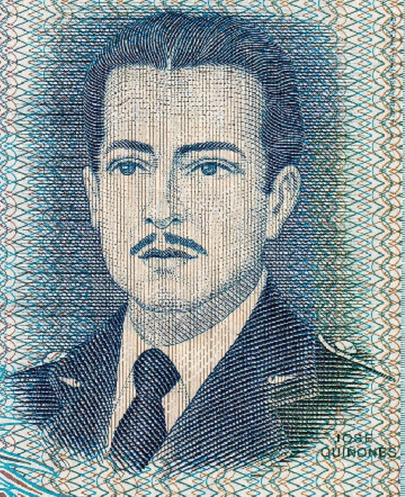 Peru P125A 500 Soles de Oro 1982 UNC—The Hero of Peru’s Aviation—Jungle Logging