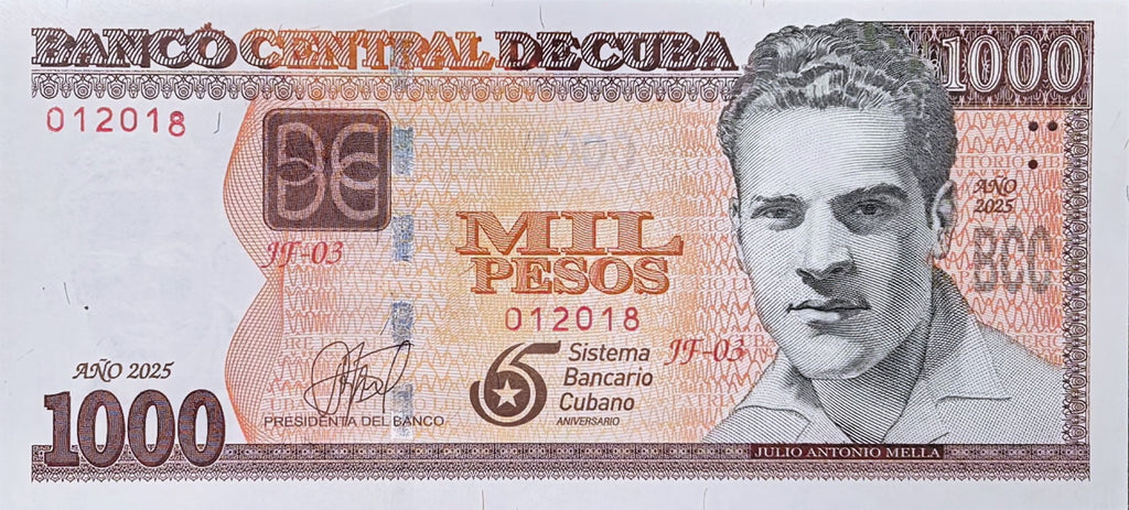 Caribbean P134 commemorative Che Guevara Tomb 2025 1000 pesos UNBEATABLE PRICE UNC