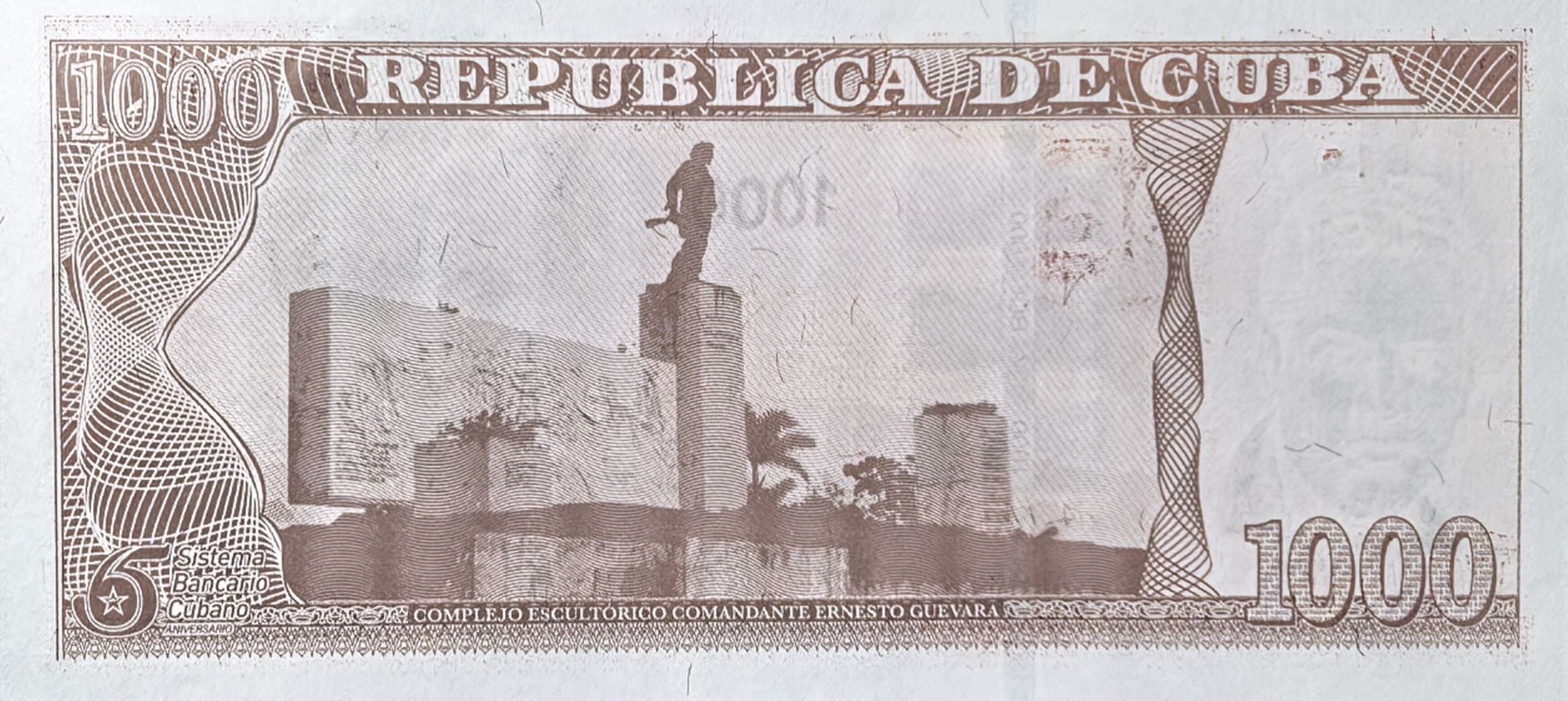 Caribbean P134 commemorative Che Guevara Tomb 2025 1000 pesos UNBEATABLE PRICE UNC