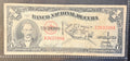 Caribbean P-93 1 peso 1953 FVF RARE commemorative blue 100th anniv. birth of Μαrtί Fine/Very Fine A263708A