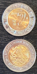 Mexico KM#604 2 pesos coin 2025 UNC