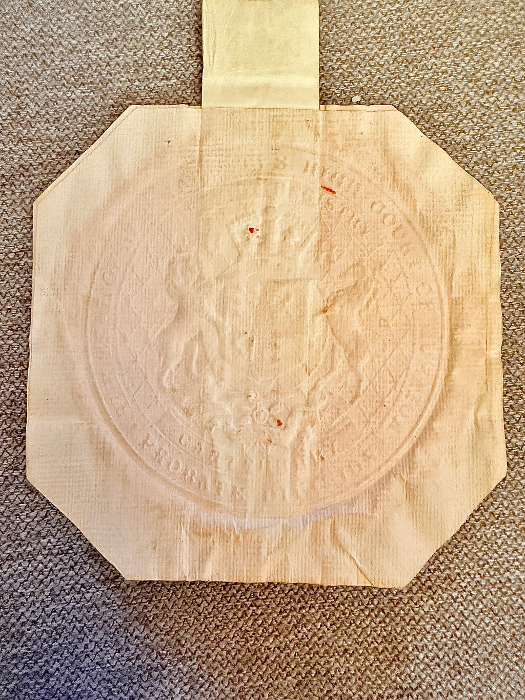 Victorian Probate Division High Court Pendant Seal Vellum 1875-1884 Royal Arms