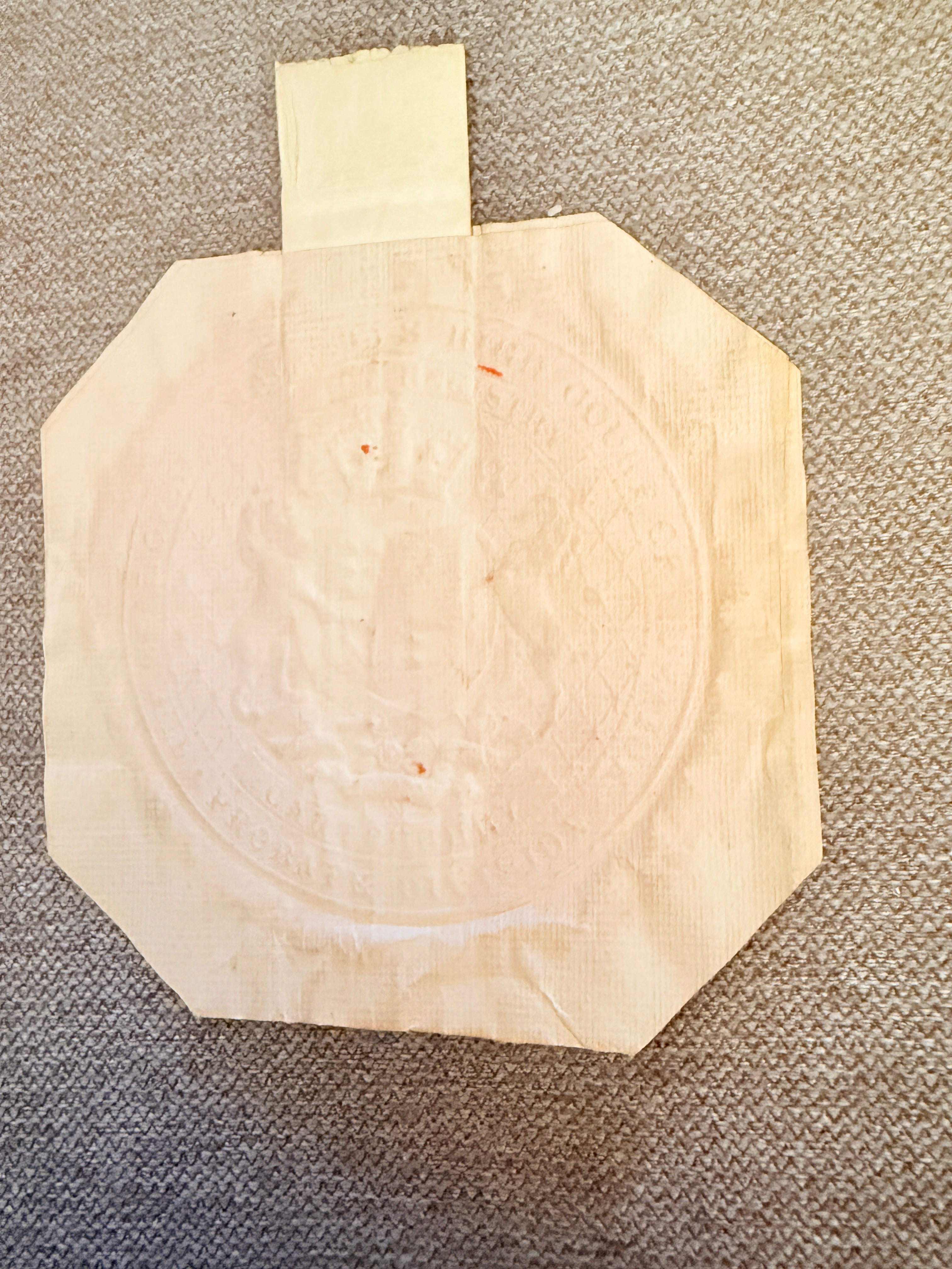 Victorian Probate Division High Court Pendant Seal Vellum 1875-1884 Royal Arms