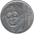 France KM#1006 5 Francs 1992 Very Fine VF—10th Anniv. Death Pierre Mendès-France