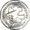 France KM#1062 2 Francs 1993 VF or better—French Resistance in World War II—Jean Moulin
