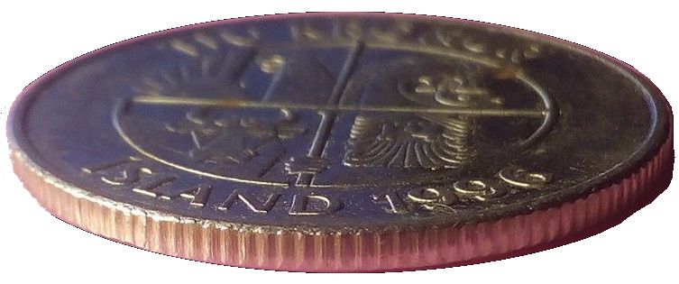 Iceland KM#29.1a 10 Kronur coin 1996-2008 UNC—Giant, Dragon, Eagle, Bull, Fish