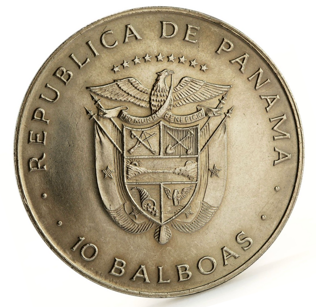 Panama KM#53a 10 balboas (=$10 USD) 1978 | Panama Canal commemorative | VF Very Fine or better