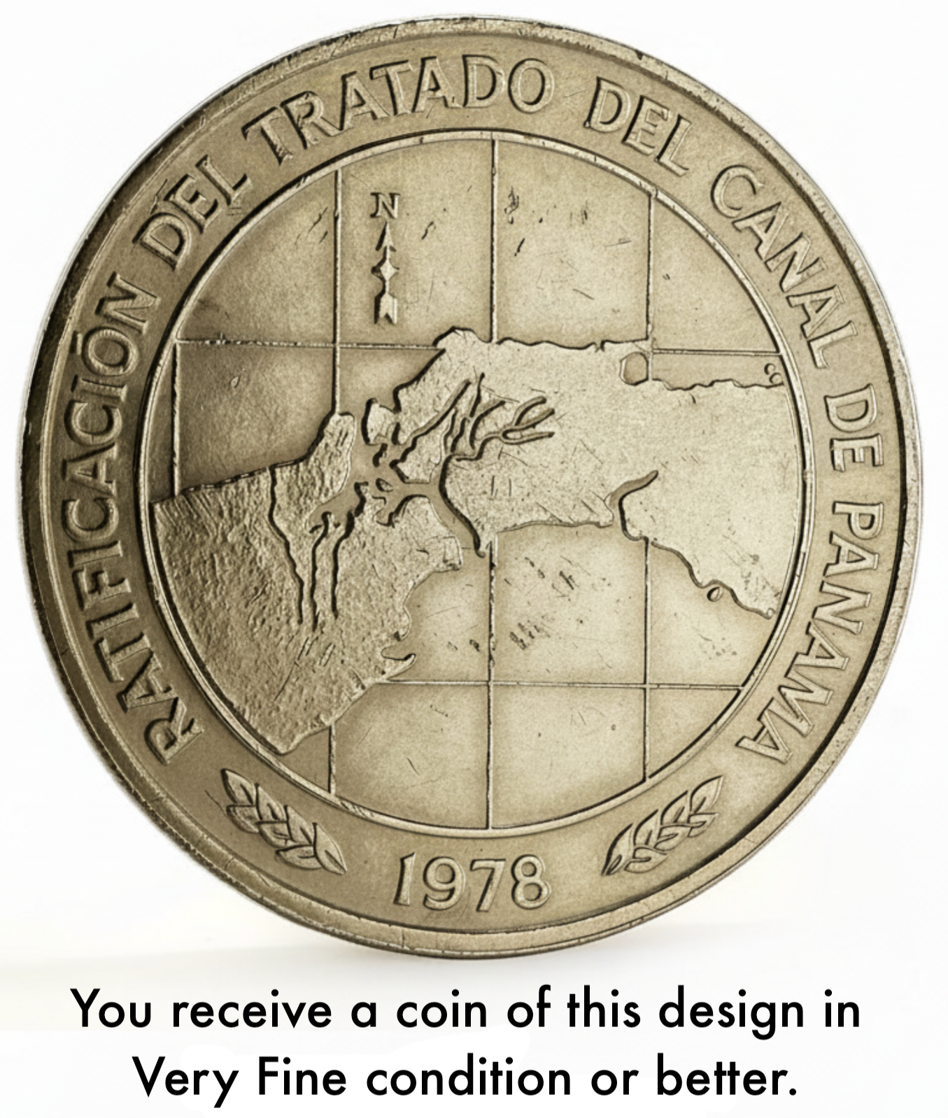 Panama KM#53a 10 balboas (=$10 USD) 1978 | Panama Canal commemorative | VF Very Fine or better