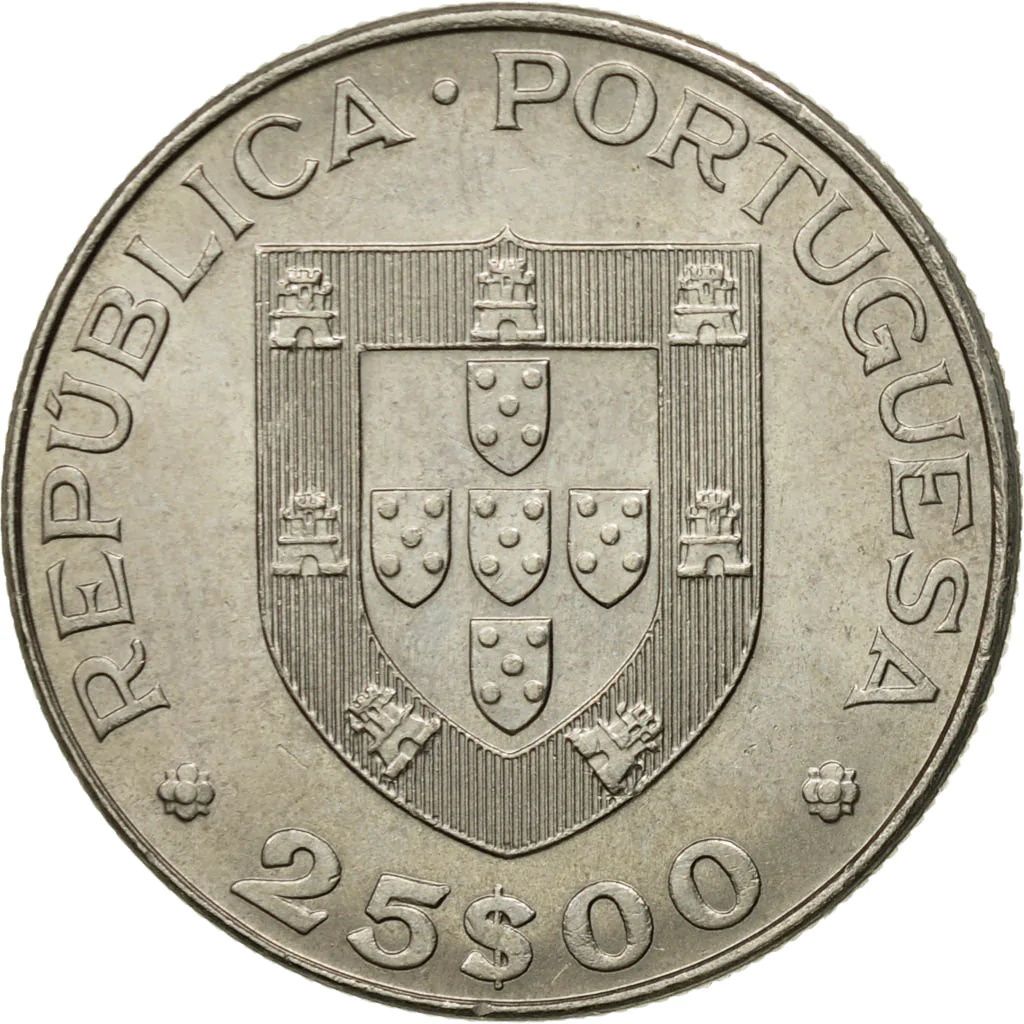 Portugal KM#624 25 Escudos 1984 VF—Intl Year of Disabled—António Feliciano de Castilho