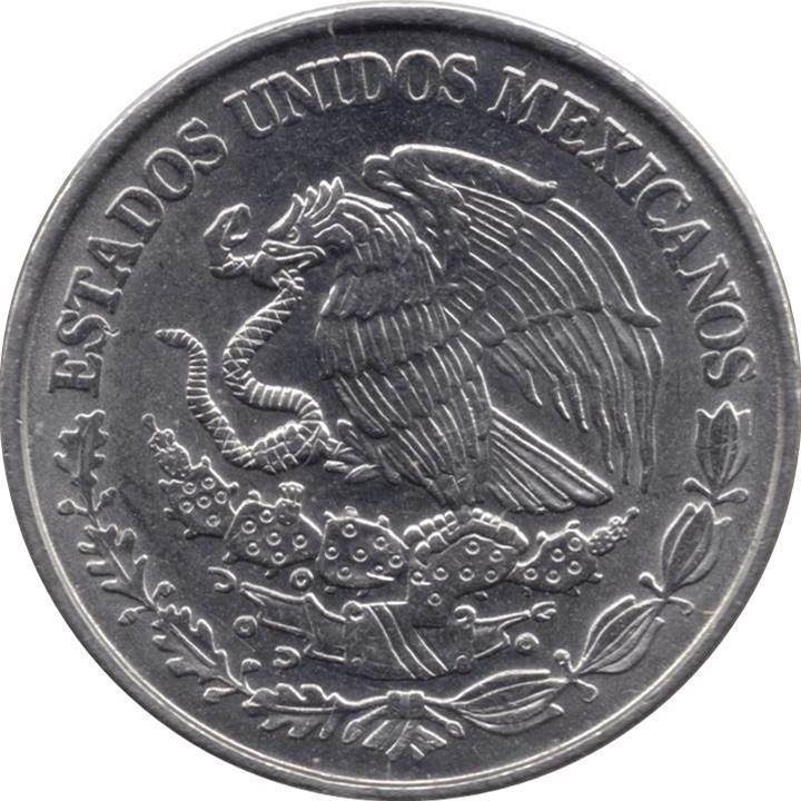 Mexico 2025 50 Centavos UNC—Eagle & Snake—Aztec Sun Stone