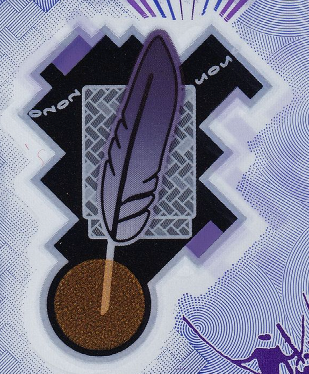 Mozambique P155 POLYMER 20 Meticais 2024 UNC—Duck Feather Gold & Nurse-Guerrilla