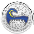 Curaçao  World Cup Coin 50 Cents 2026 UNC—Blue Wave—FIFA—Football—Soccer