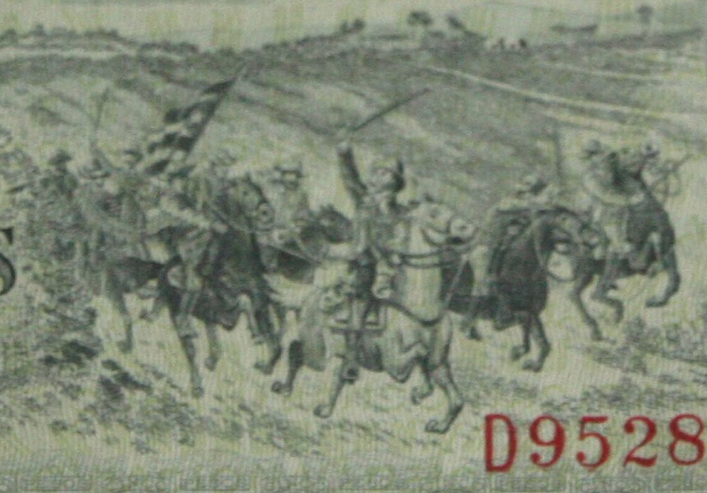 Caribbean P-91 5 pesos 1958-60 Fine (heavily circulated)