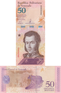 Venezuela P105 50 bolívares soberanos 2018 UNC (1 note)