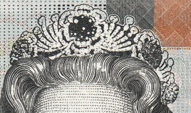 Bahamas P-WA77｜1/2 dollar｜50 cents｜2019 UNC｜Queen Elizabeth II｜Burmese Ruby Tiara