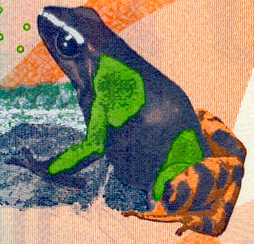 Madagascar P97a 100 Ariary ND(2017) UNC—Poison Frog—Moth—Zebu—Cathedral