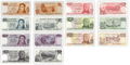 Argentina 7 pcs Set - 1970s - 1 5 10 50 100 500 1000 Pesos XF UNC