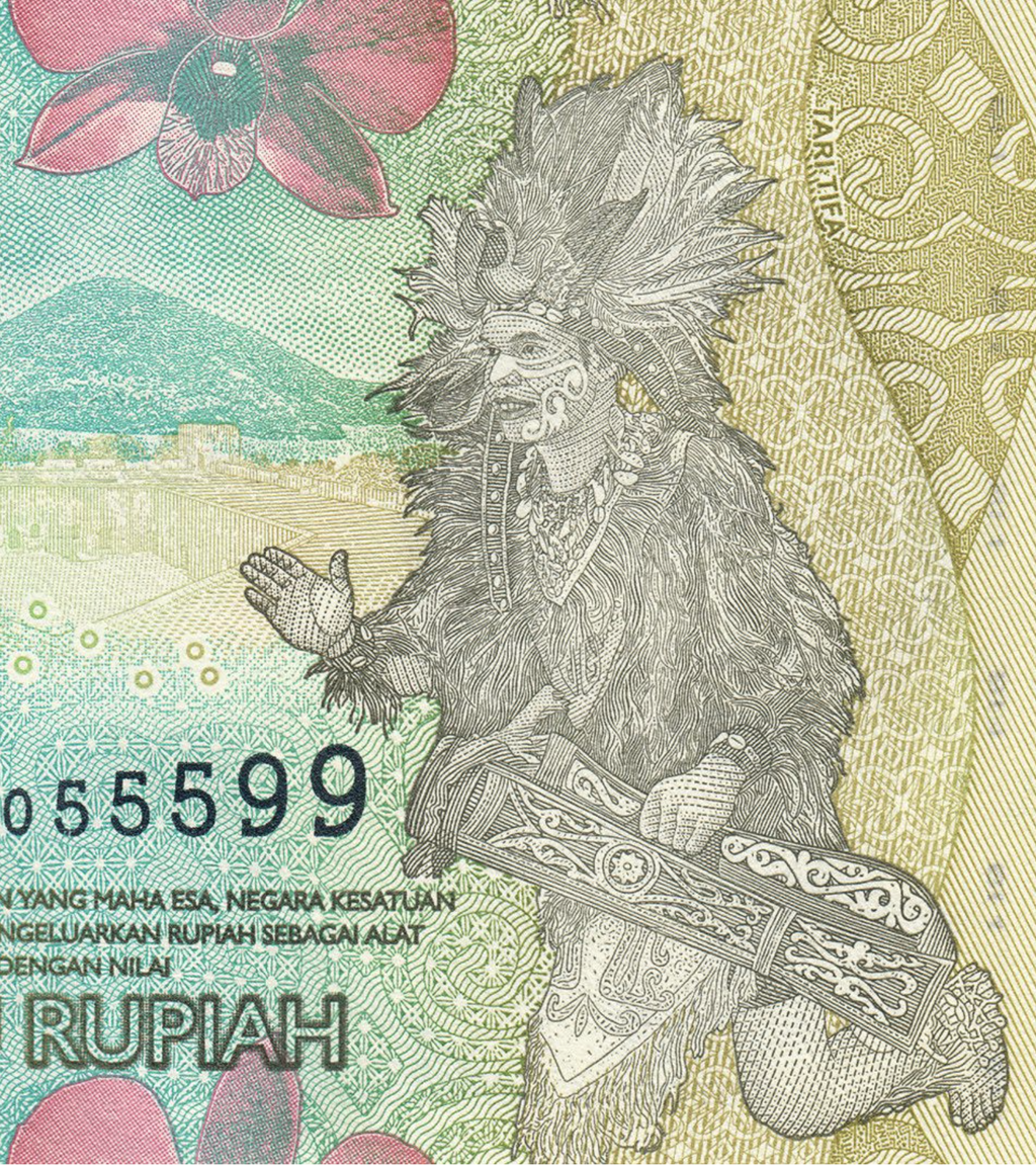 Indonesia P162b 1000 Rupiah W162 2023 UNC—Moluccan Dancer—Noble Woman Guerrilla—R5107