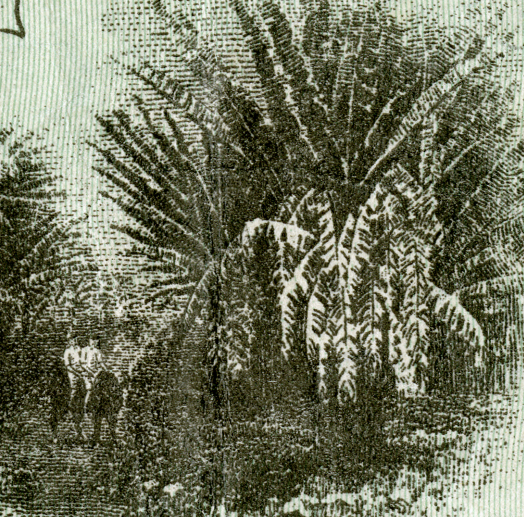 Philippines Japanese Occupation P106a 1 Peso 1942—Beige Paper—Fine+Pinholes—Plantation