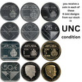 Aruba 6 pcs UNC Coin Set—NEW KING, NO QUEEN!—5 10 25 Cents—1 5 Florins