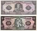 Ecuador 2 Pcs Set 1x 5 & 1x 10 Sucres UNC (Years/Printers/Serials vary)