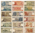 Greece 9 Pcs Set 1964-1996 Circulated FVF Fine to Very Fine