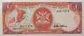 Trinidad and Tobago P-36b 1 Dollar 1985 UNC｜Scarlet Ibis Bird