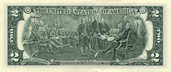 United States P545k 2 Dollars 2017A (K: Dallas, TX) UNC | Thomas Jefferson | U.S. independence