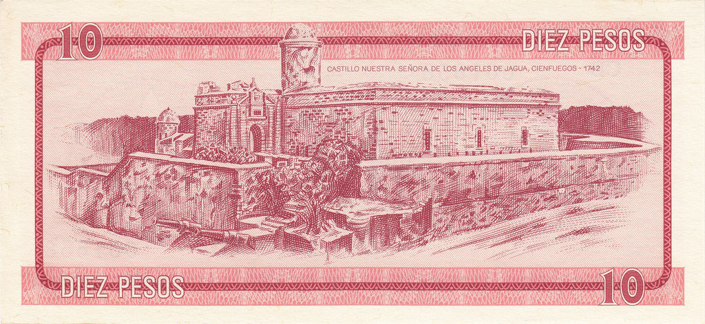 Caribbean | P-FX4 FX certificate Series A 10 Pesos 1985 UNC | Nuestra Señora de los Ángeles de Jagua Fort (1742) Ciεηfυεgοs