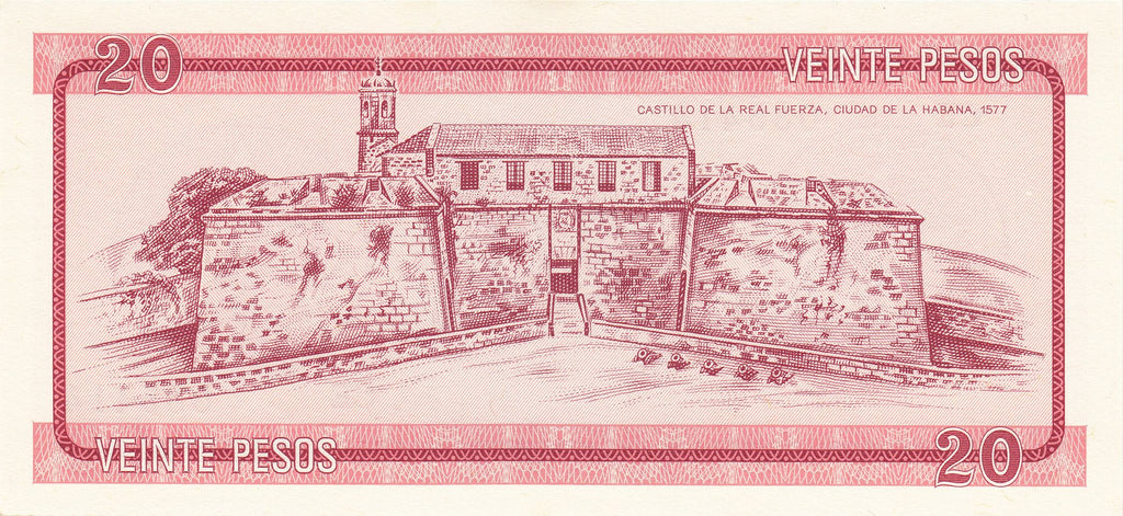 Caribbean | P-FX5 FX certificate Series A 20 Pesos 1985 UNC | Real Fuerza Fort (1577)