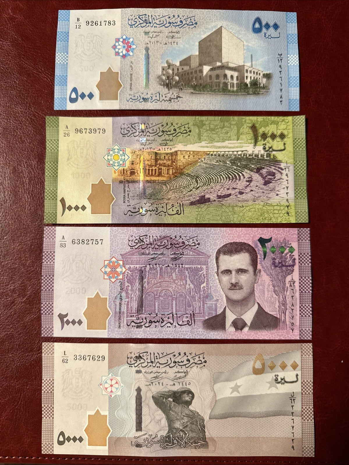 Middle East NW P112-P118 7 pc UNC set｜dictator｜Roman｜50｜100｜200｜500｜1000｜2000｜5000