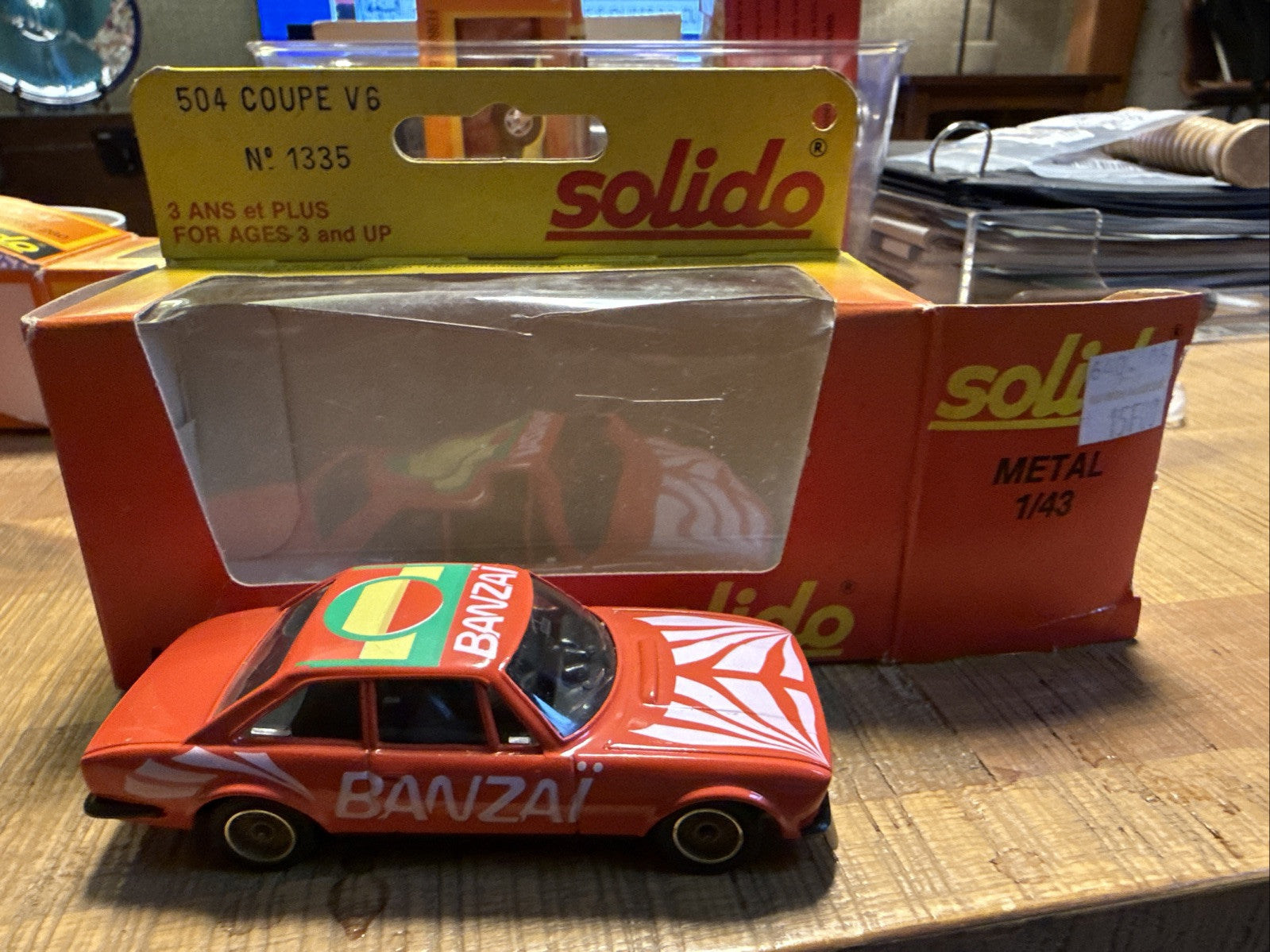 Solido #1335 Peugeot 504 Coupe V6 Banzai in box In great shape0
