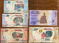 Madagascar P-97—P-101 Set of 5 (100, 200, 500, 1000, 2000 Ariary) ND (2017) UNC—Madagascar and Its Riches—Cathedral, Poison Frog, Waterfall, Lemur