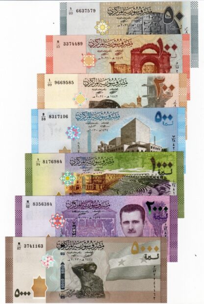 Sуriа 7-piece banknote set - current